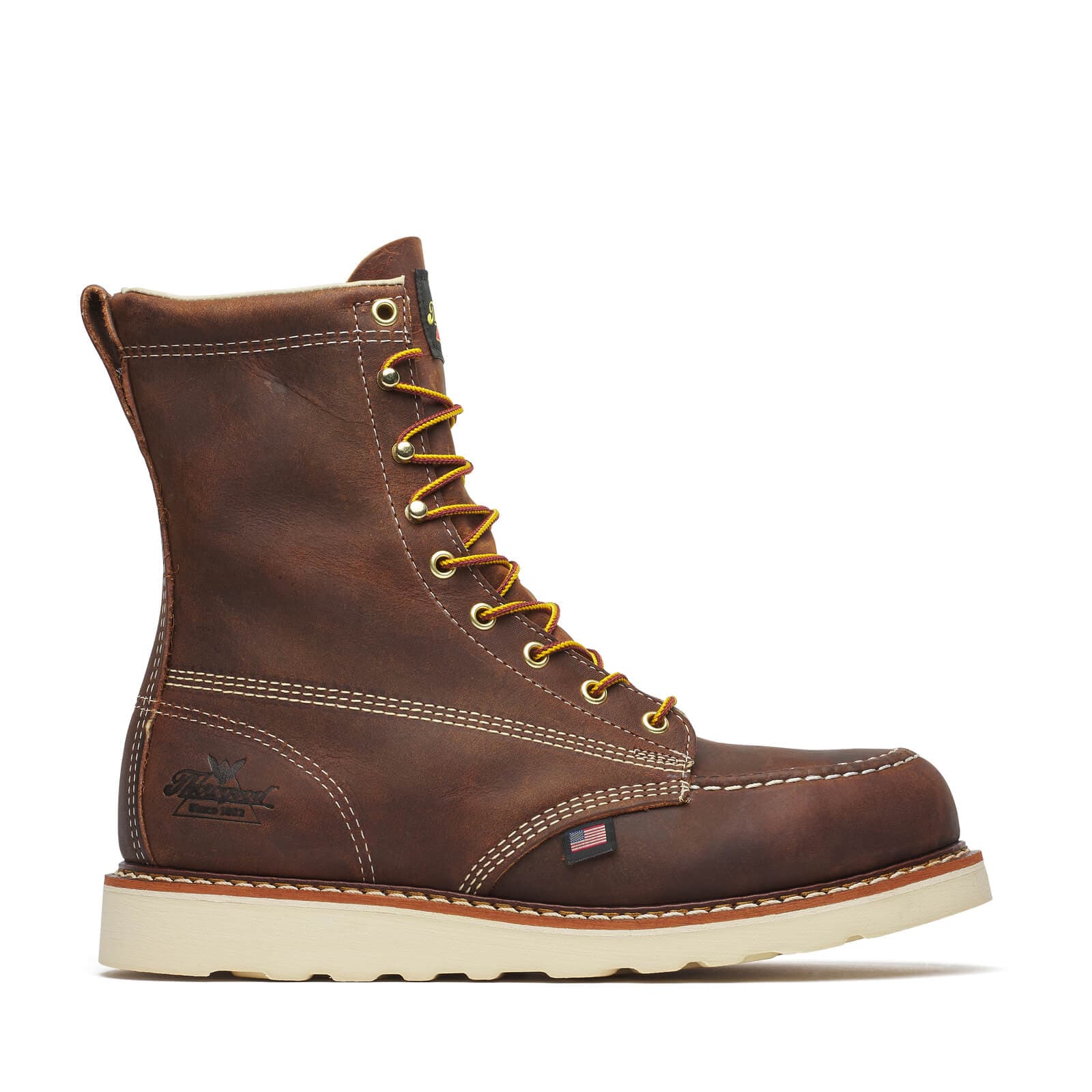 Thorogood Uniform Boots Fire_Safety_USA Thorogood American Heritage 8″ Trail Crazy Horse Safety Toe - Men's