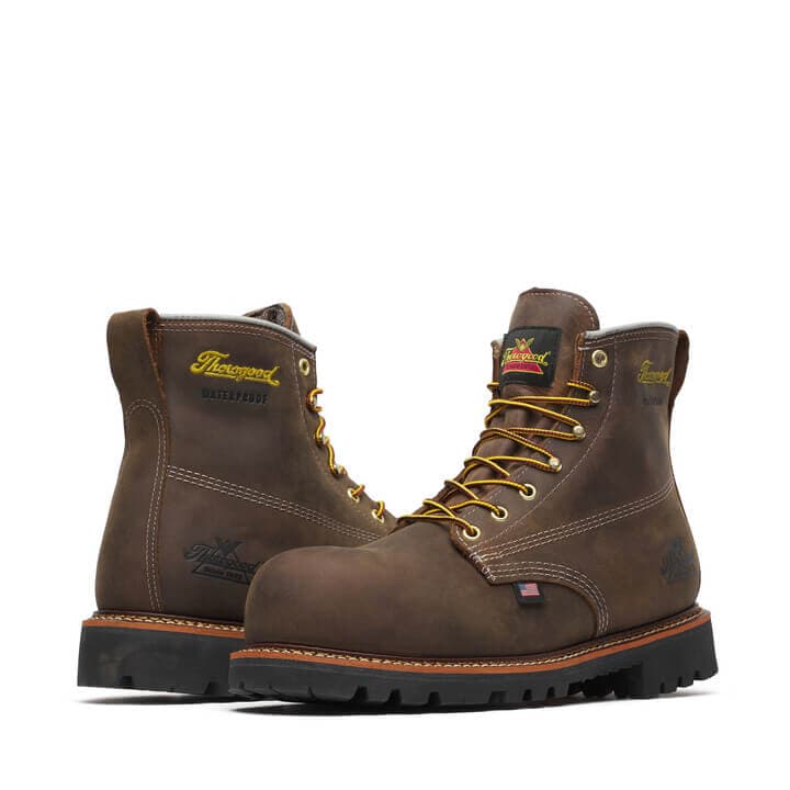 Thorogood Uniform Boots Fire_Safety_USA Thorogood American Legacy Series Waterproof 6” Crazyhorse Nano Toe - Men's