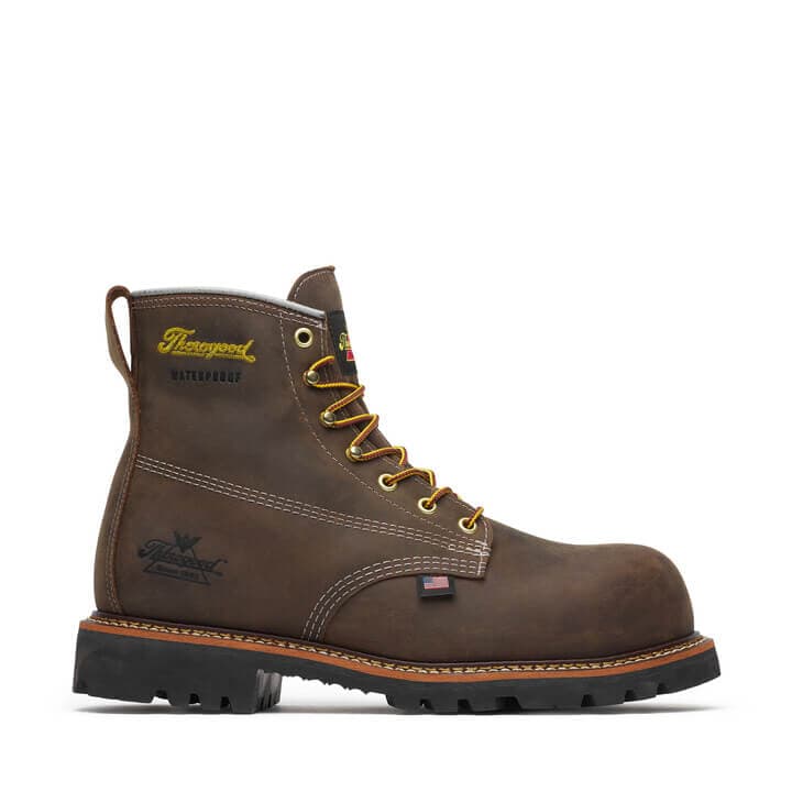 Thorogood Uniform Boots Fire_Safety_USA Thorogood American Legacy Series Waterproof 6” Crazyhorse Nano Toe - Men's