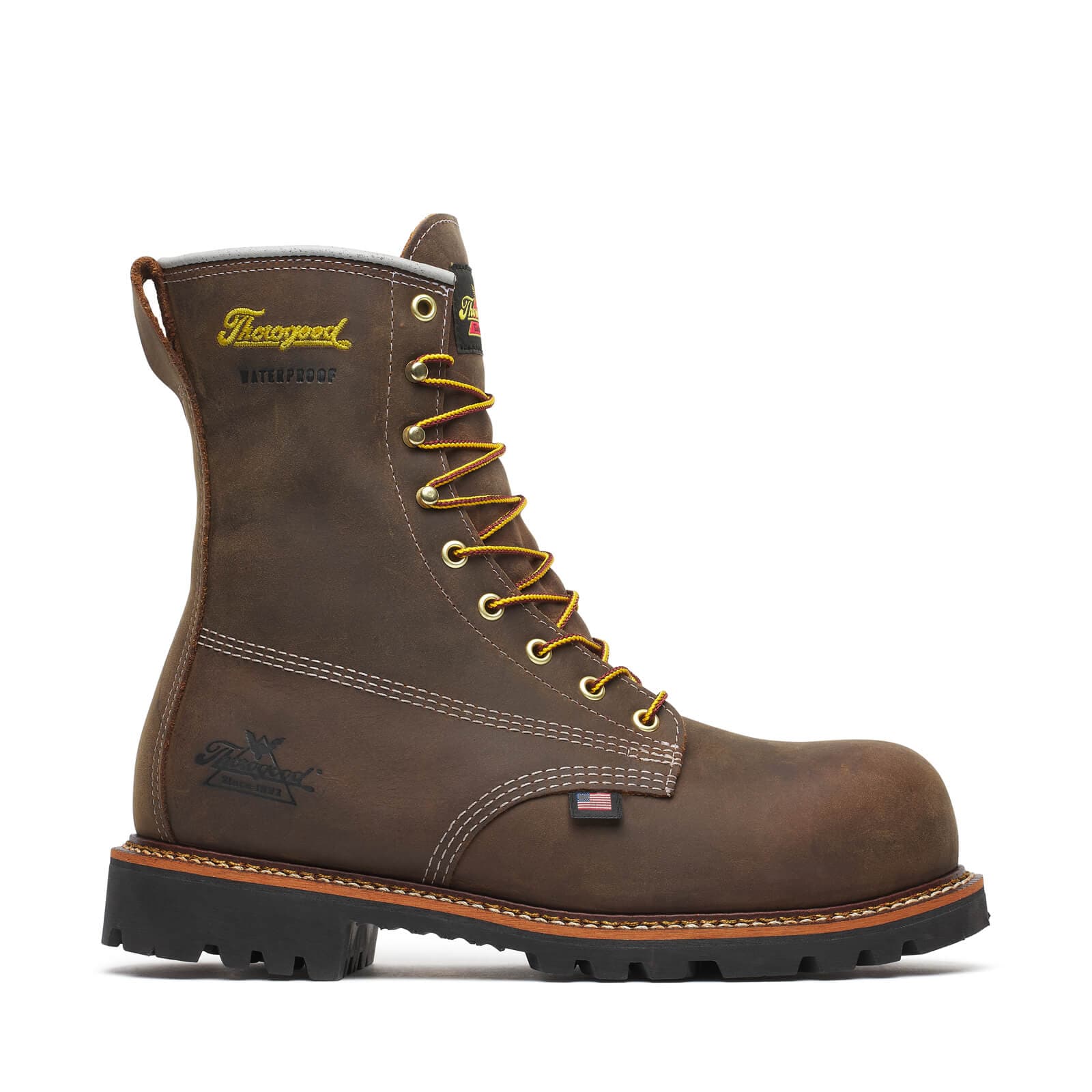 Thorogood Uniform Boots Fire_Safety_USA Thorogood American Legacy Series Waterproof 8” Crazyhorse Nano Toe - Men's