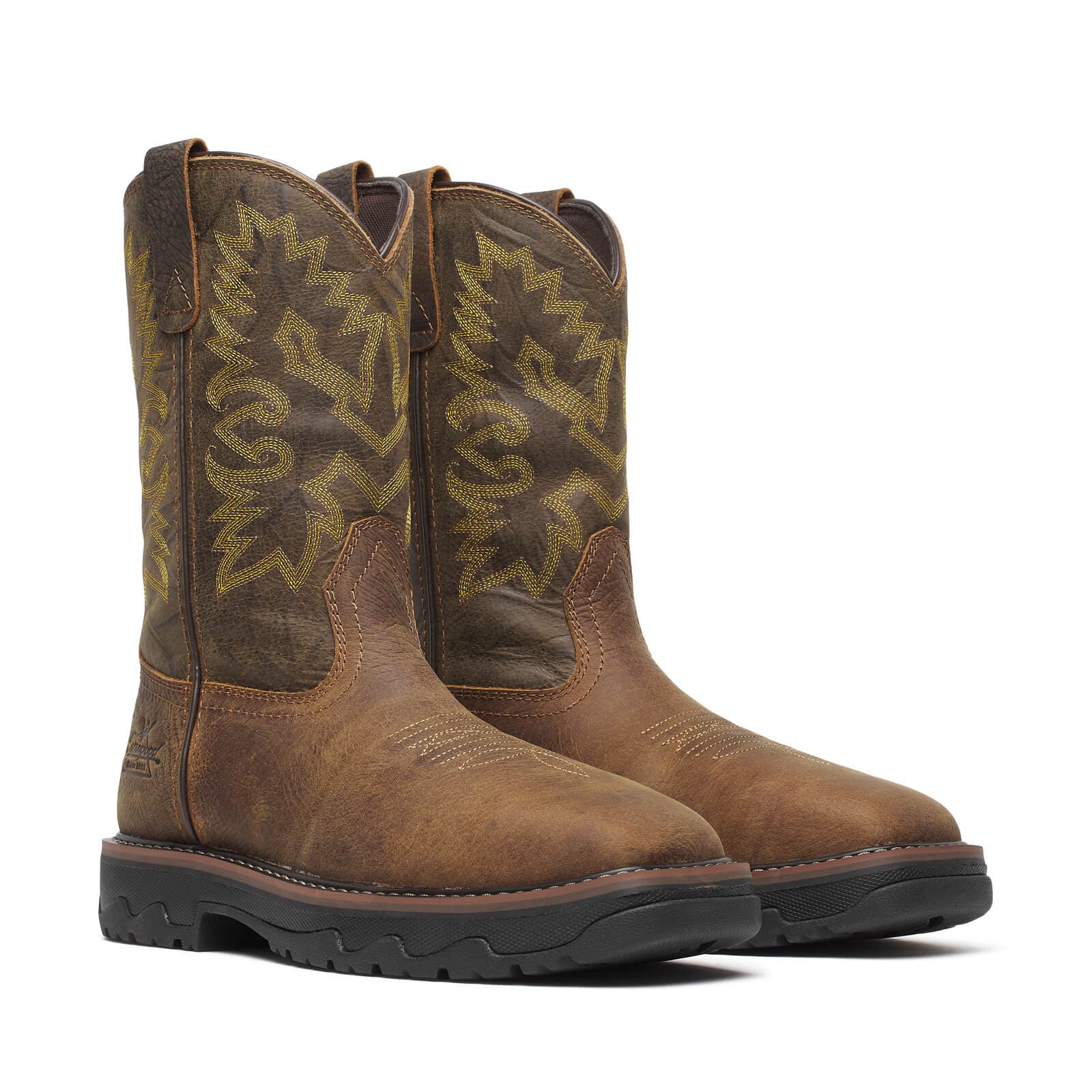 Thorogood Uniform Boots Fire_Safety_USA Thorogood Buffalo Ridge WP 11″ Brown/Sage Nano Sq Toe - Men's
