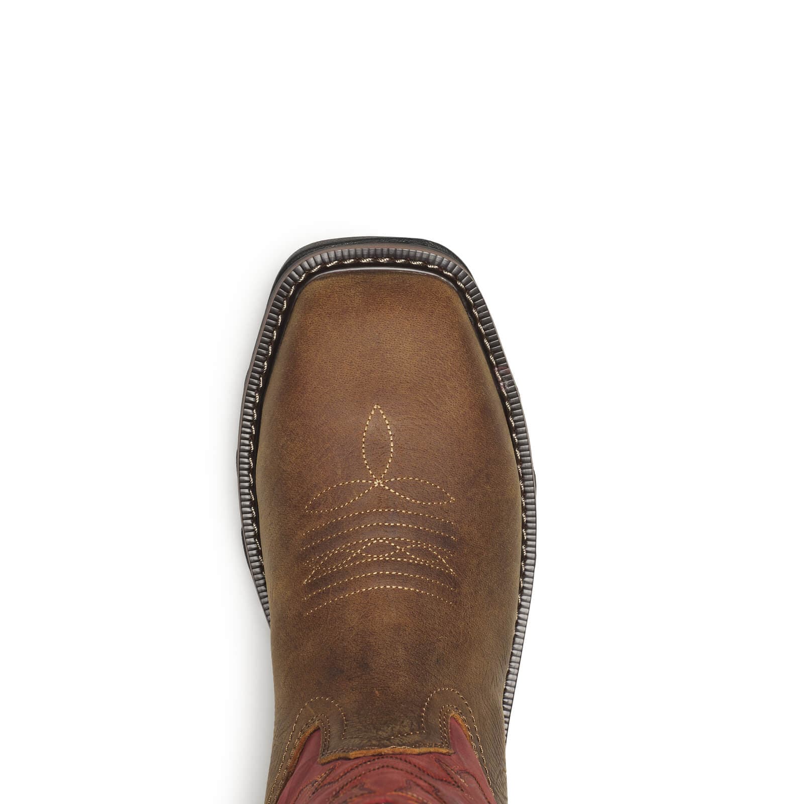 Thorogood Uniform Boots Fire_Safety_USA Thorogood Buffalo Ridge WP 11″ Brown/Scarlet Nano Sq Toe - Men's