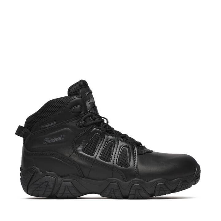 Thorogood Uniform Boots Fire_Safety_USA Thorogood Crosstrex Polishable Toe / Side Zip BBP Waterproof - Men's