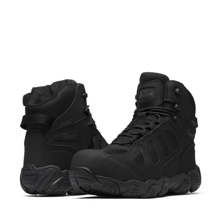 Thorogood Uniform Boots Fire_Safety_USA Thorogood Crosstrex Series Safety Toe Side Zip BBP Waterproof 6″ Hiker - Men's