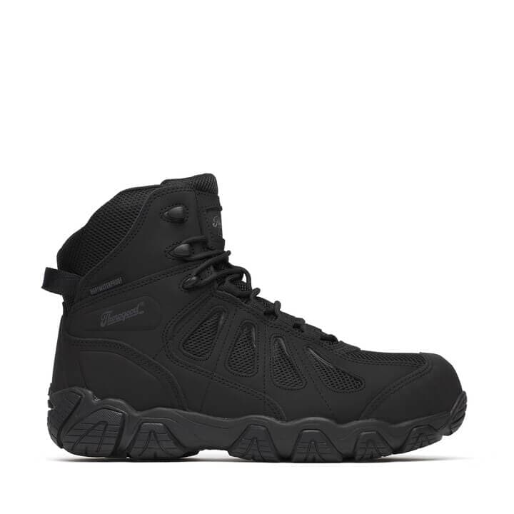 Thorogood Uniform Boots Fire_Safety_USA Thorogood Crosstrex Series Safety Toe Side Zip BBP Waterproof 6″ Hiker - Men's