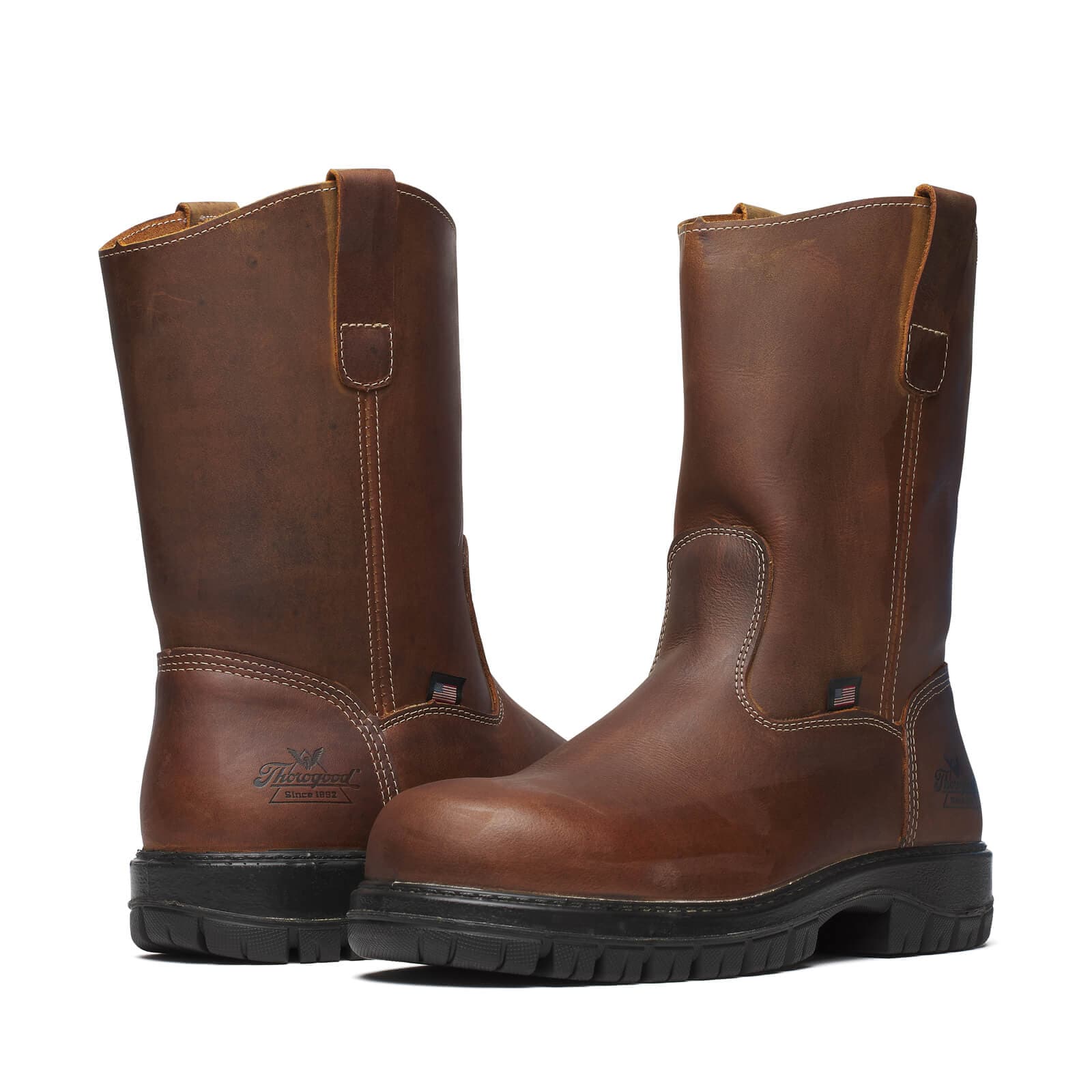 Thorogood Uniform Boots Fire_Safety_USA Thorogood Genesis Series 11″ Bourbon Nano Round Toe - Men's