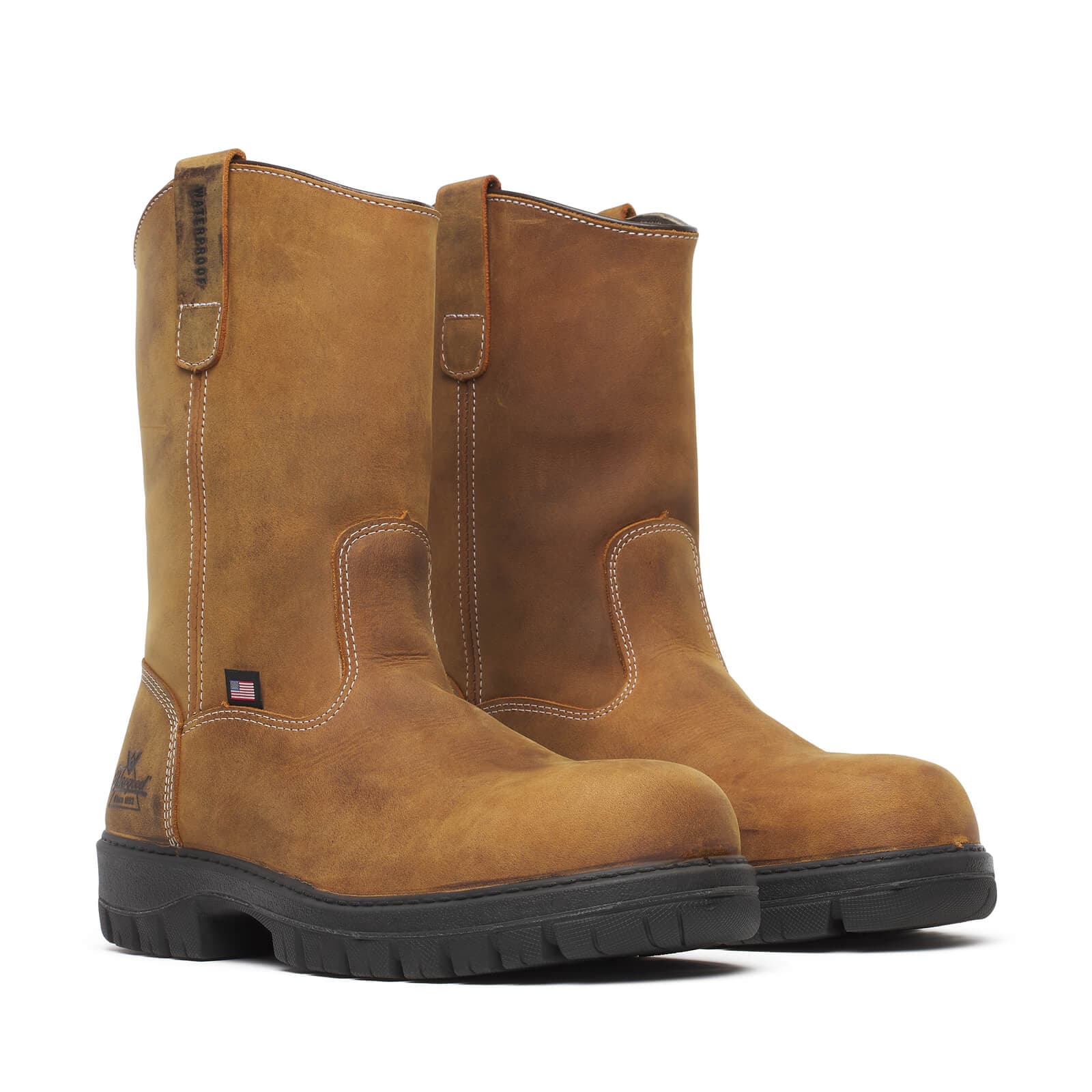 Thorogood Uniform Boots Fire_Safety_USA Thorogood Genesis Series 11″ Chestnut Nano Safety Toe Waterproof - Men's
