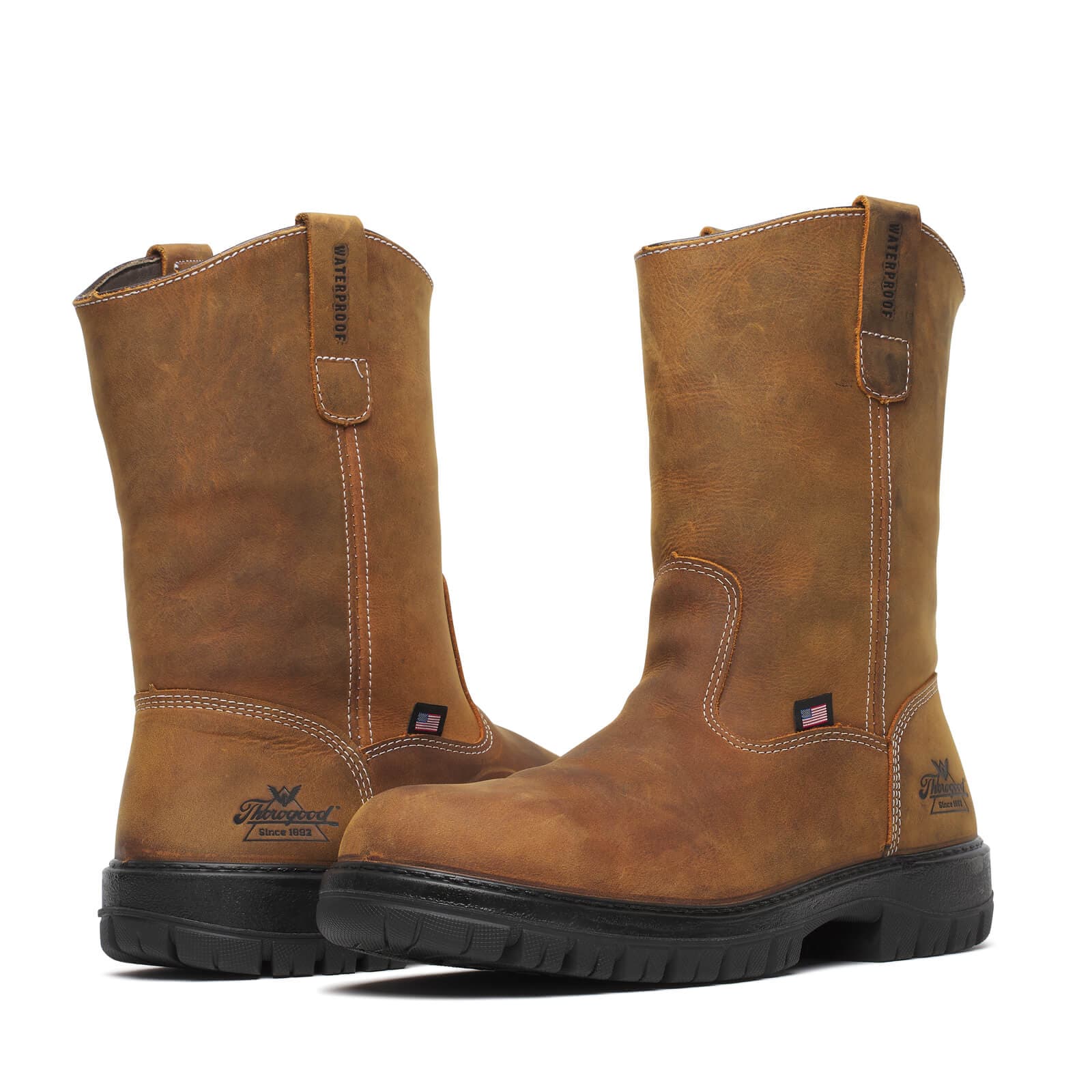 Thorogood Uniform Boots Fire_Safety_USA Thorogood Genesis Series 11″ Chestnut Waterproof - Men's