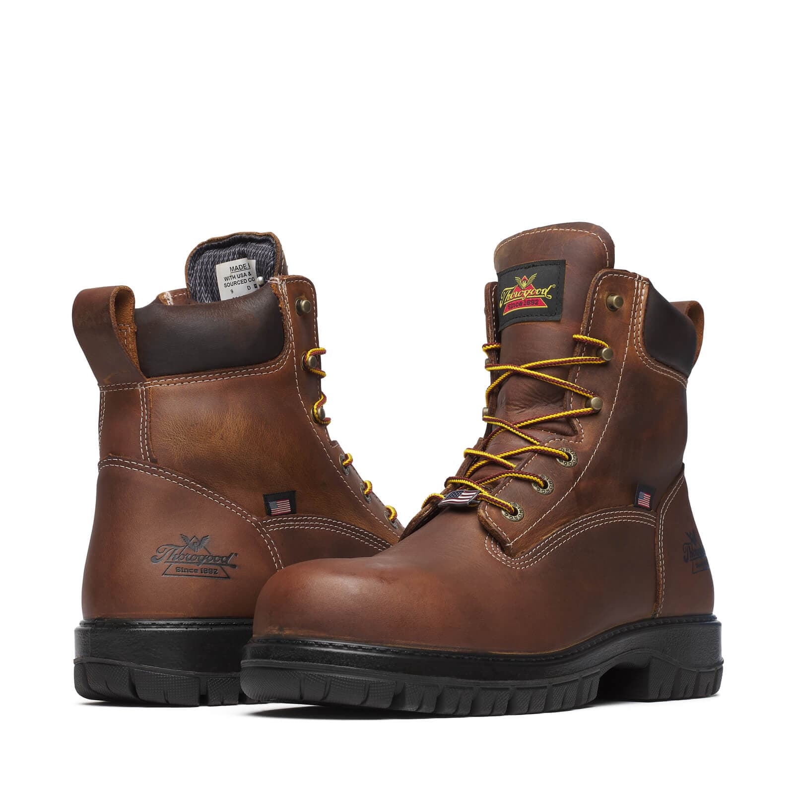 Thorogood Uniform Boots Fire_Safety_USA Thorogood Genesis Series 6″ Bourbon Nano Round Toe - Men's