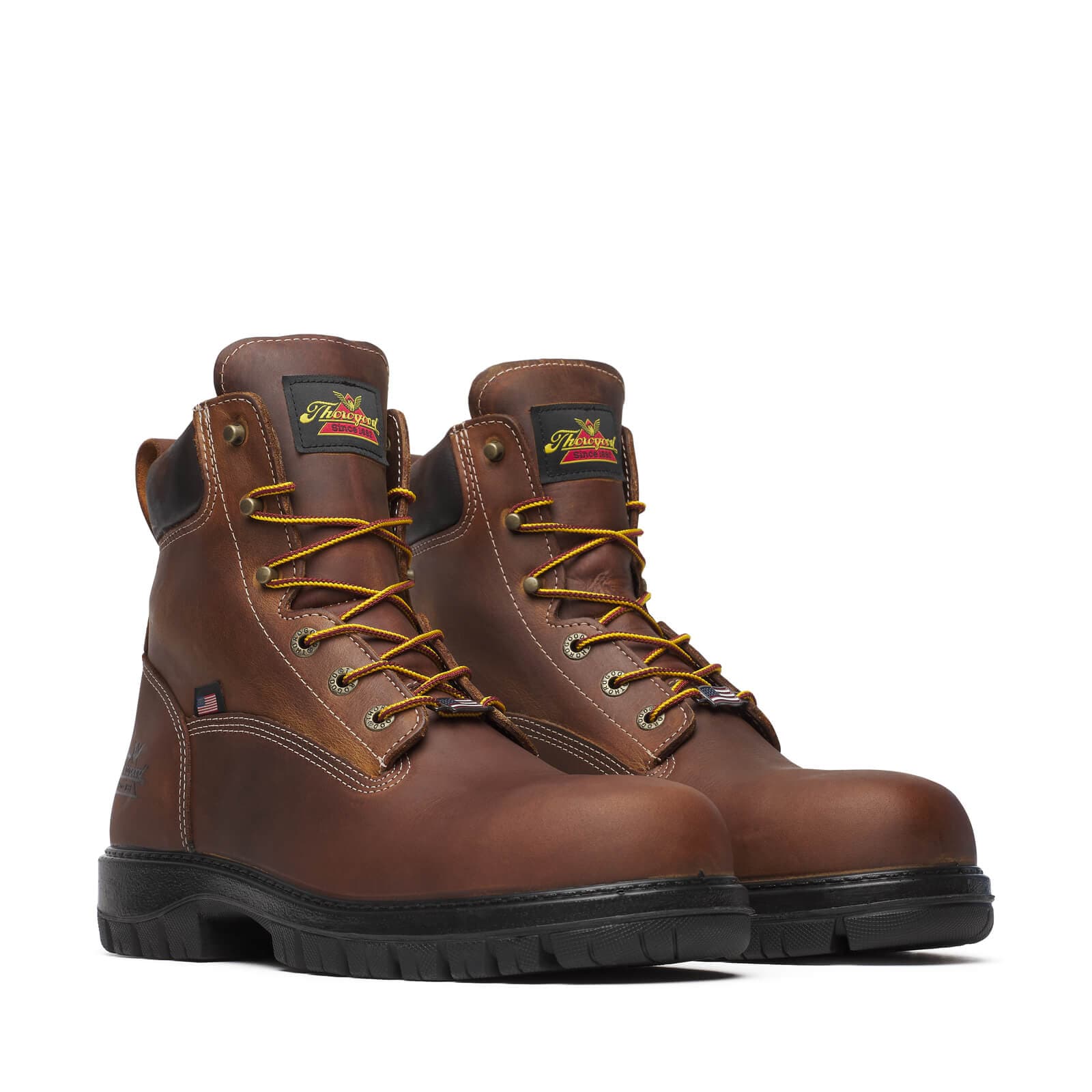 Thorogood Uniform Boots Fire_Safety_USA Thorogood Genesis Series 6″ Bourbon Nano Round Toe - Men's