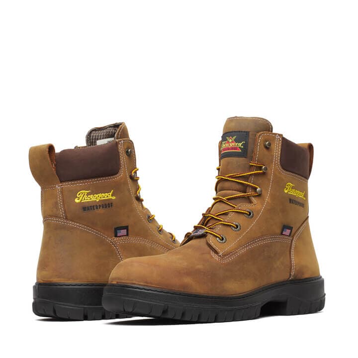 Thorogood Uniform Boots Fire_Safety_USA Thorogood Genesis Series 6″ Chestnut Waterproof - Men's