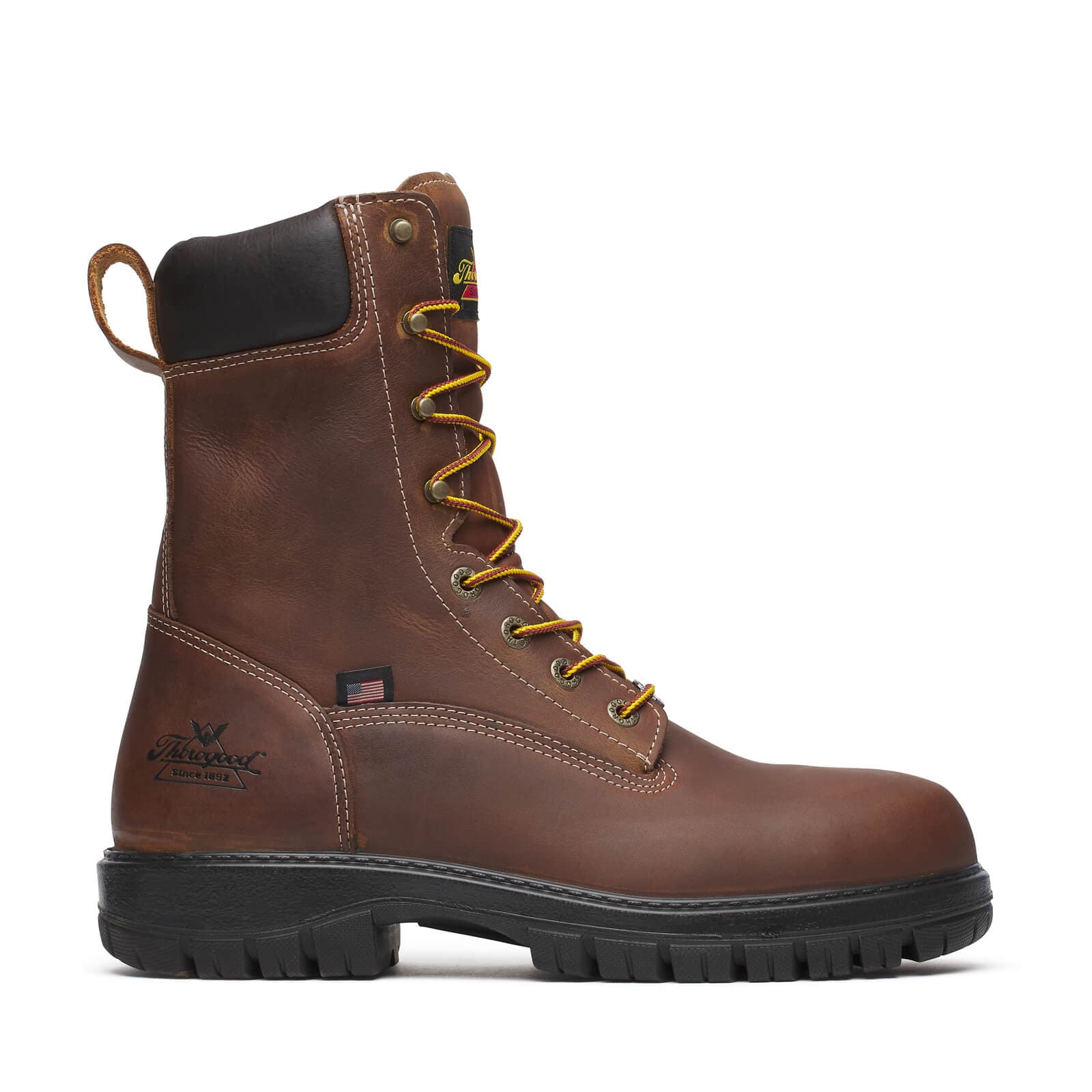 Thorogood Uniform Boots Fire_Safety_USA Thorogood Genesis Series 8″ Bourbon Nano Round Toe - Men's