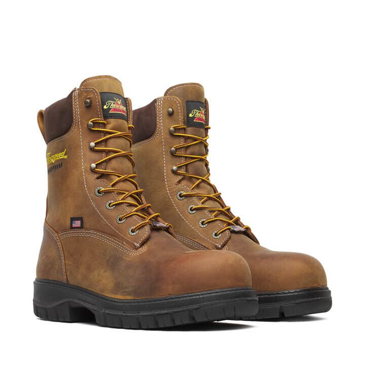 Thorogood Uniform Boots Fire_Safety_USA Thorogood Genesis Series 8″ Chestnut Nano Safety Toe Waterproof - Men's