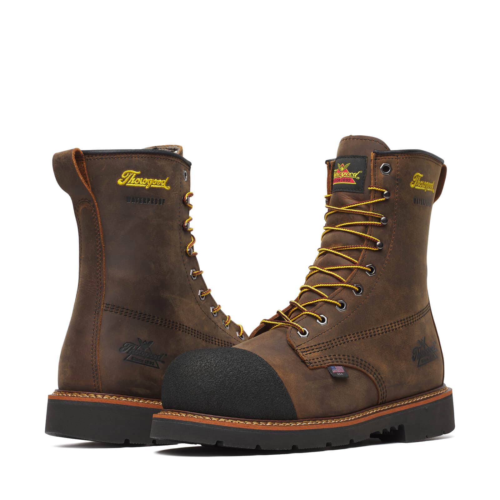 Thorogood Uniform Boots Fire_Safety_USA Thorogood Hammerhead 8″ Crazy Horse Nano Toe - Men's