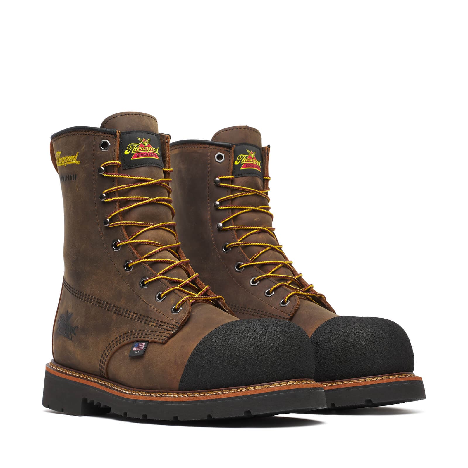 Thorogood Uniform Boots Fire_Safety_USA Thorogood Hammerhead 8″ Crazy Horse Nano Toe - Men's
