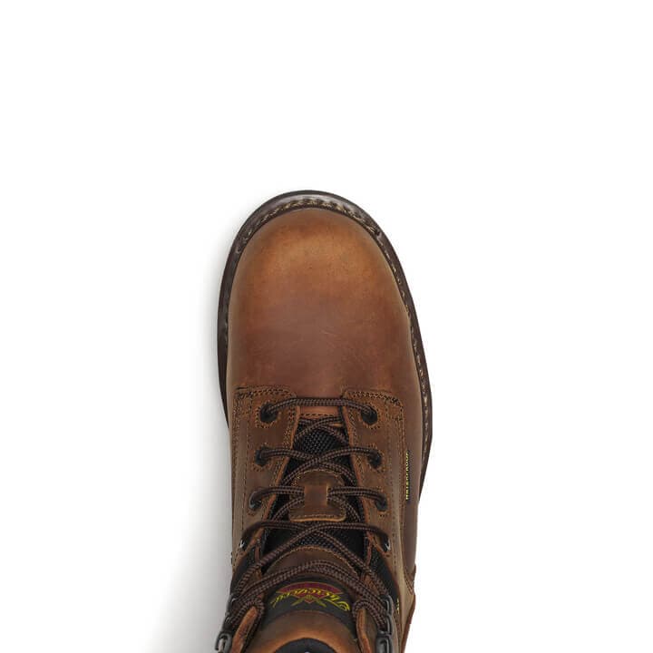 Thorogood Uniform Boots Fire_Safety_USA Thorogood Jobsite Series 8″ Crazy Horse Waterproof Safety Toe - Men's