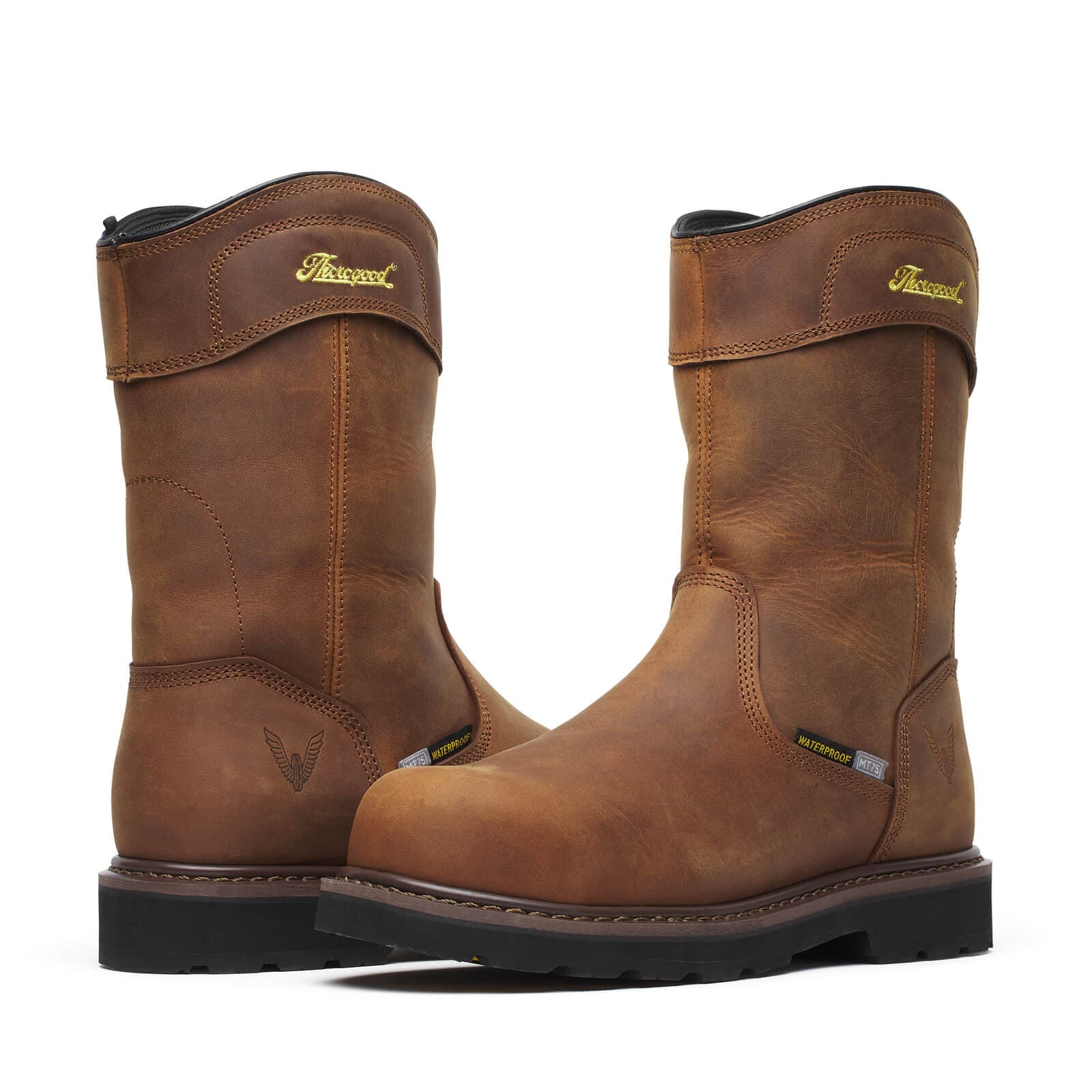 Thorogood Uniform Boots Fire_Safety_USA Thorogood Jobsite Series WP 11″ Crazy Horse Comp Round Toe - Men's