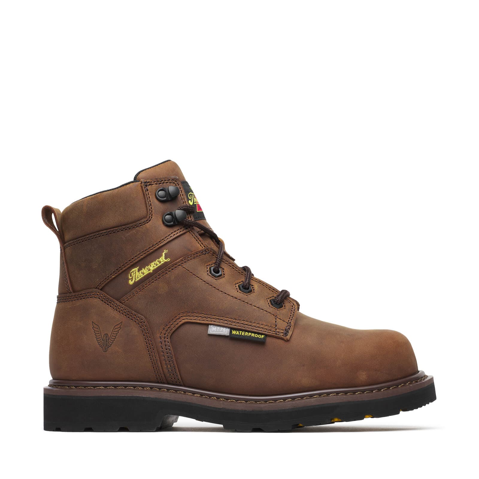 Thorogood Uniform Boots Fire_Safety_USA Thorogood Jobsite Series WP 6″ Crazy Horse Comp Round Toe - Men's