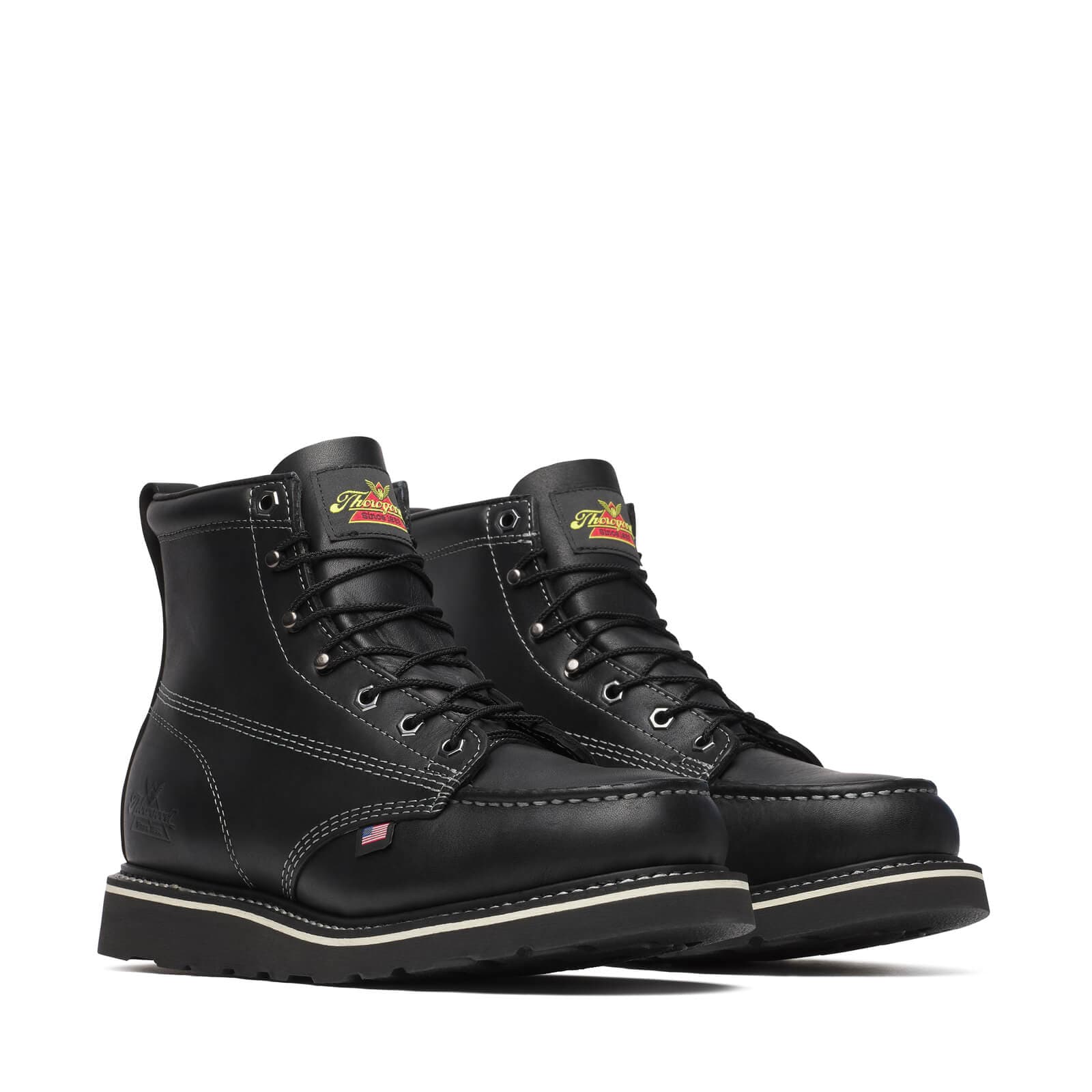 Thorogood Uniform Boots Fire_Safety_USA Thorogood Midnight Series 6″ Black Moc Toe - Men's