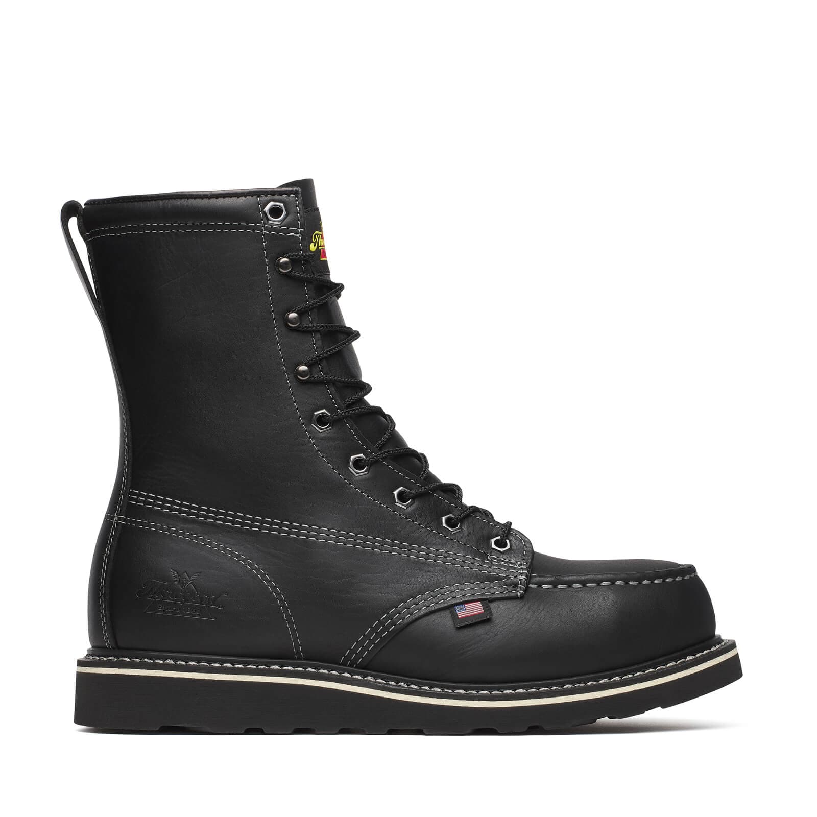 Thorogood Uniform Boots Fire_Safety_USA Thorogood Midnight Series 8″ Black Moc Safety Toe - Men's