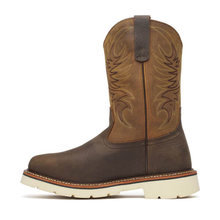 Thorogood Uniform Boots Fire_Safety_USA Thorogood Square Toe Wellington 11″ Pebble Bottom/Crazy Horse Upper - Men's