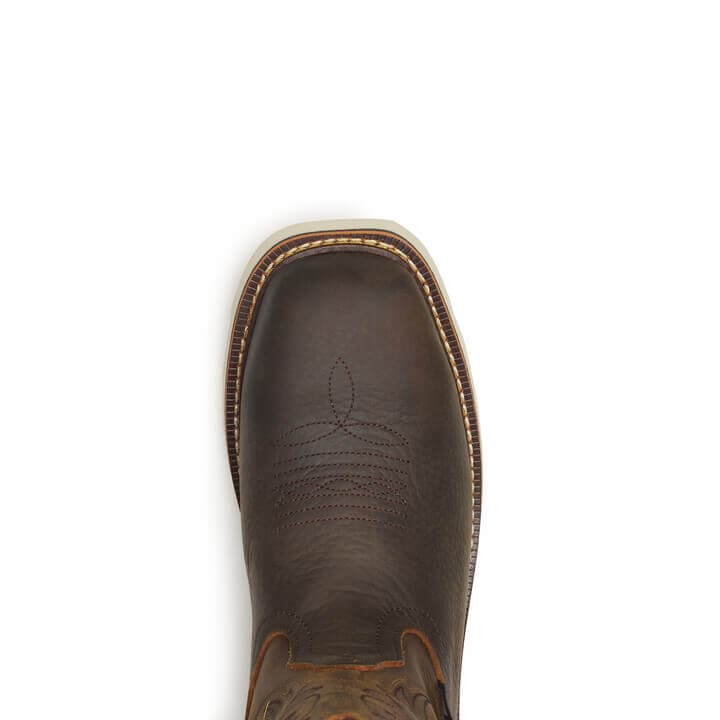 Thorogood Uniform Boots Fire_Safety_USA Thorogood Square Toe Wellington Pebble Bottom/Crazy Horse Upper 11″ Safety Toe - Men's