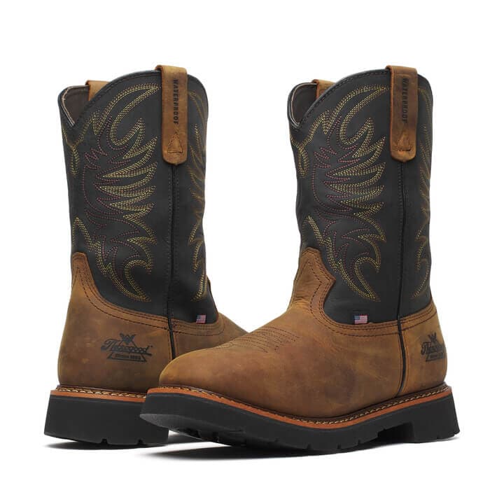 Thorogood Uniform Boots Fire_Safety_USA Thorogood Square Toe Wellington Waterproof 11″ Non-Safety Toe - Men's
