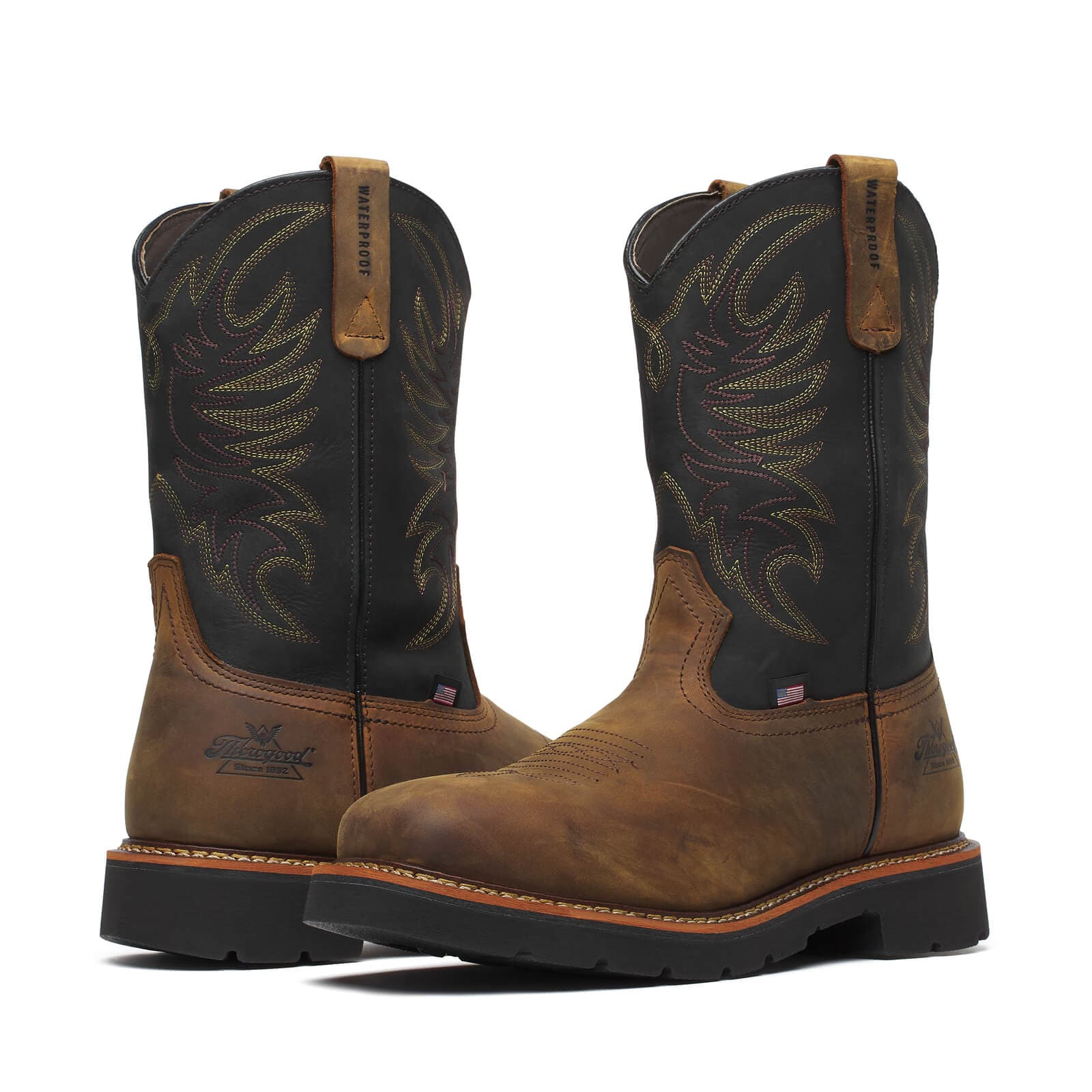 Thorogood Uniform Boots Fire_Safety_USA Thorogood Square Toe Wellington Waterproof 11″ Safety Toe - Men's