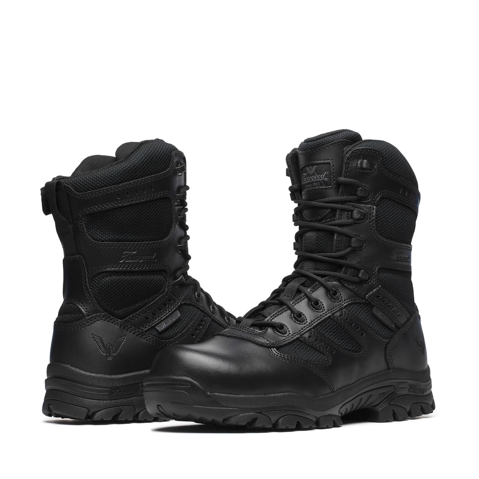 Thorogood Uniform Boots Fire_Safety_USA Thorogood The Deuce Series Waterproof 8″ Composite Safety Toe Tactical Side-Zip - Men's