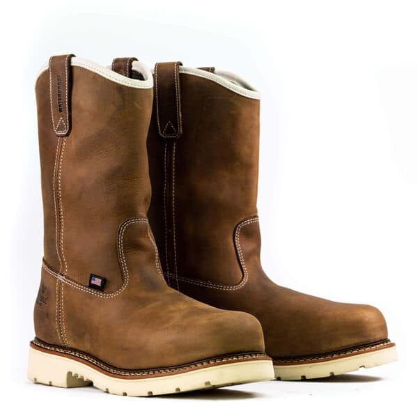 Thorogood Uniform Boots Fire_Safety_USA Thorogood Waterproof 11″ Crazy Horse Safety Toe - Men's