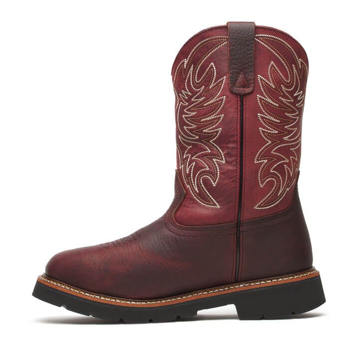 Thorogood Uniform Boots Fire_Safety_USA Thorogood Western Work 11" Waterproof Chili/Crimson- Men's