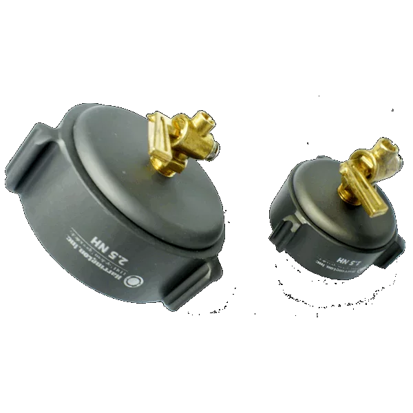 Harrington Caps & Plugs Fire_Safety_USA Threaded Blind Caps - NH Female w/ 1/4" Bleeder Petcock
