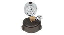Red Head Brass Gauge Fire_Safety_USA Threaded Cap Gauge