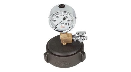Red Head Brass Gauge Fire_Safety_USA Threaded Cap Gauge