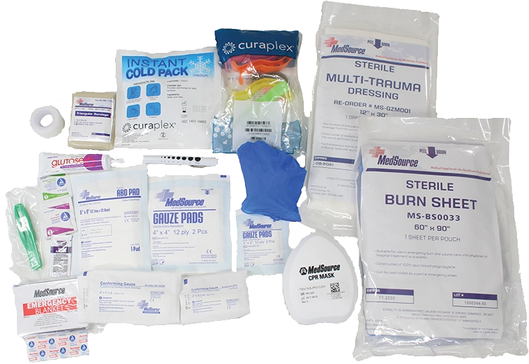 R & B Fabrication Medical Fill Kits Fire_Safety_USA Trauma Restocking Kit