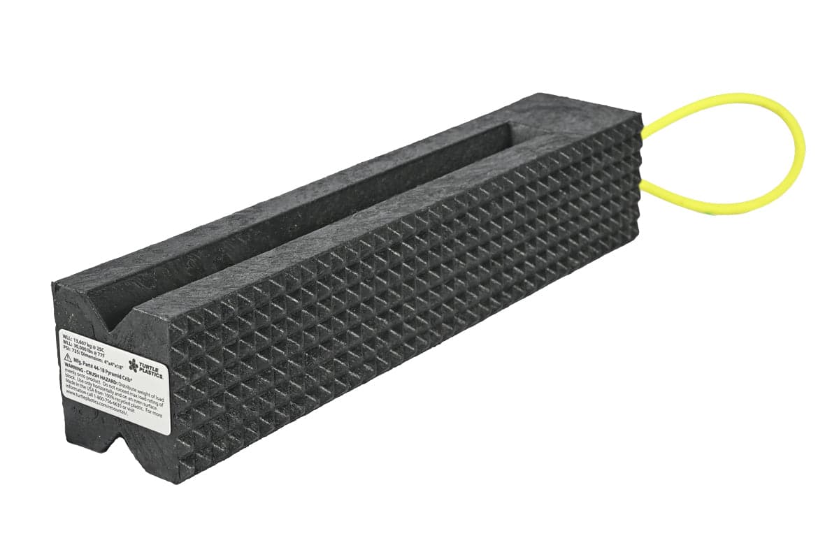 Turtle Plastics Cribbing Blocks Fire_Safety_USA Turtle Plastics 44-18 Pyramid Crib™