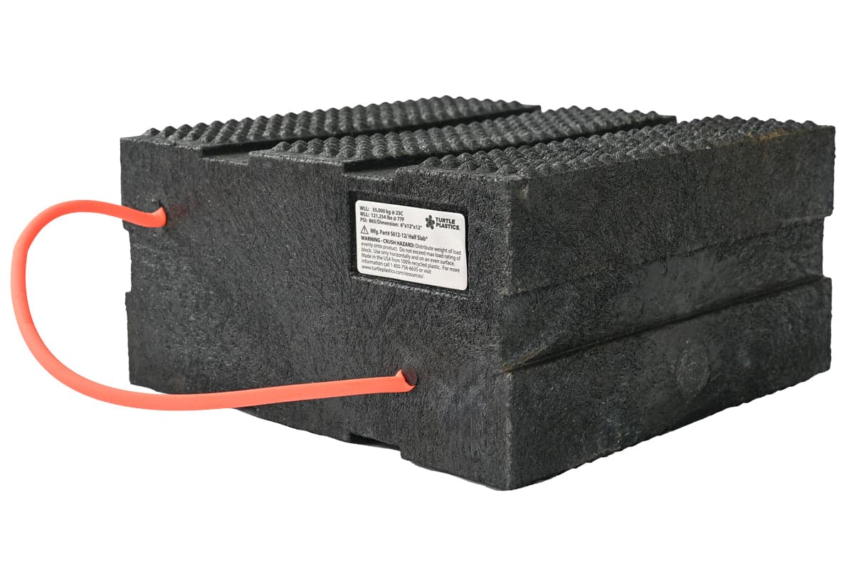 Turtle Plastics Cribbing Blocks Fire_Safety_USA Turtle Plastics Half Slab®
