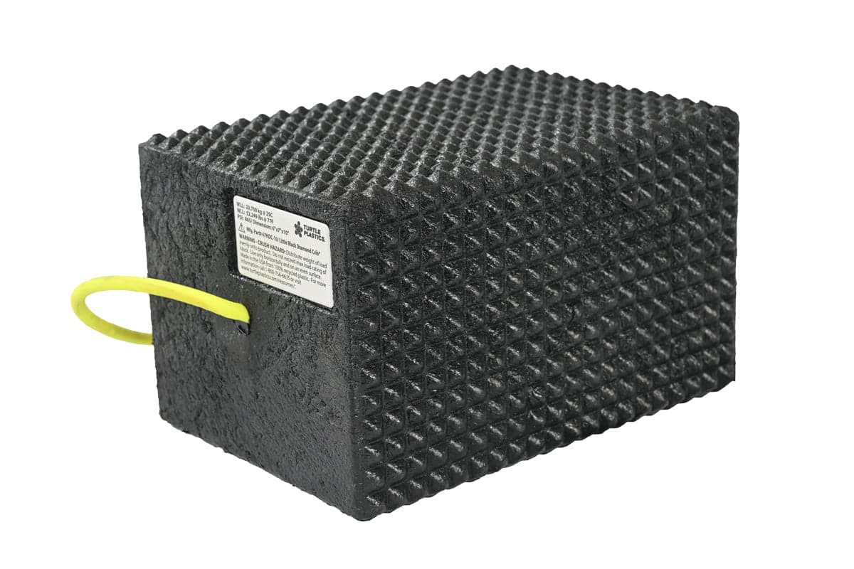 Turtle Plastics Cribbing Blocks Fire_Safety_USA Turtle Plastics Little Black Diamond Crib®