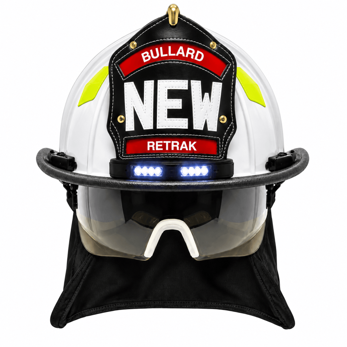 Bullard Helmet Fire_Safety_USA UST® LowRider Traditional Fire Helmet with ReTrak® Visor and FireFit® Comfort System - Matte Finish