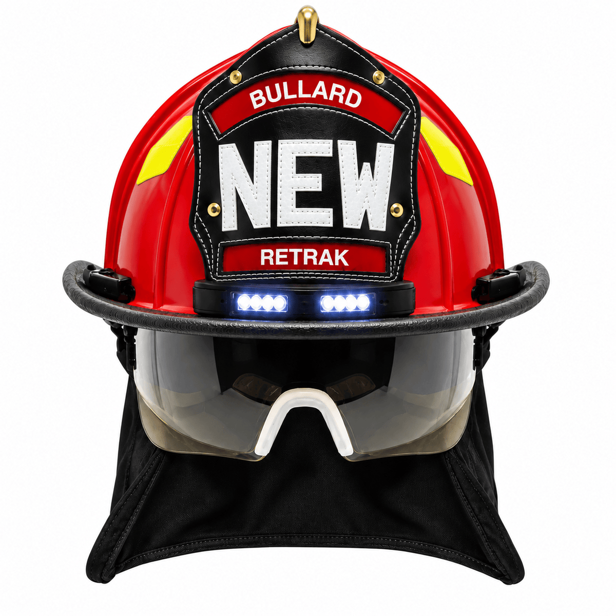 Bullard Helmet Fire_Safety_USA UST® LowRider Traditional Fire Helmet with ReTrak® Visor and FireFit® Comfort System - Matte Finish