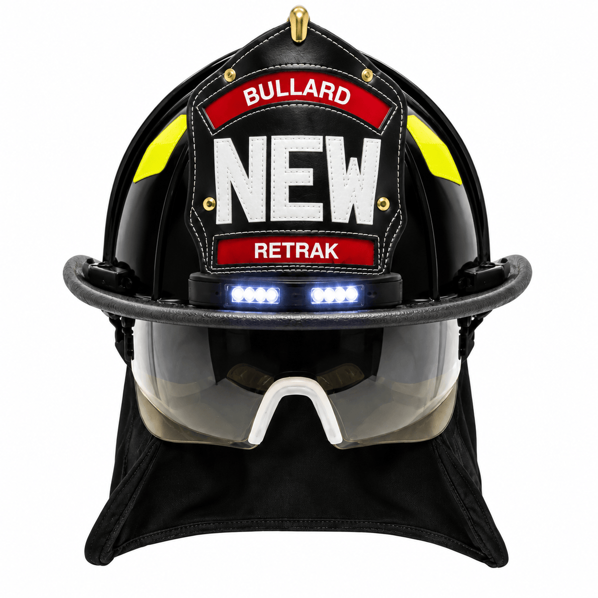 Bullard Helmet Fire_Safety_USA UST® LowRider Traditional Fire Helmet with ReTrak® Visor and FireFit® Comfort System - Matte Finish