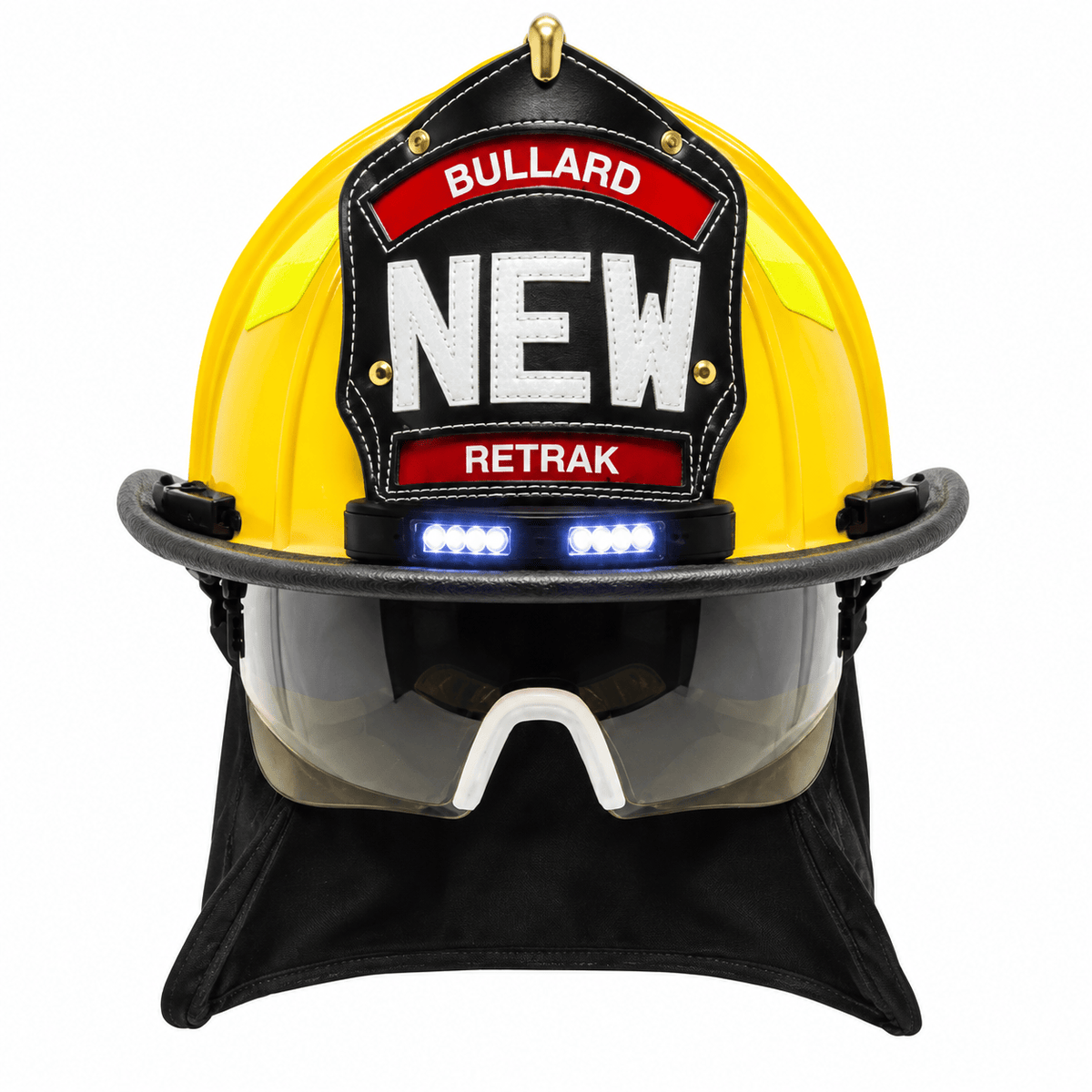 Bullard Helmet Fire_Safety_USA UST® LowRider Traditional Fire Helmet with ReTrak® Visor and FireFit® Comfort System - Matte Finish