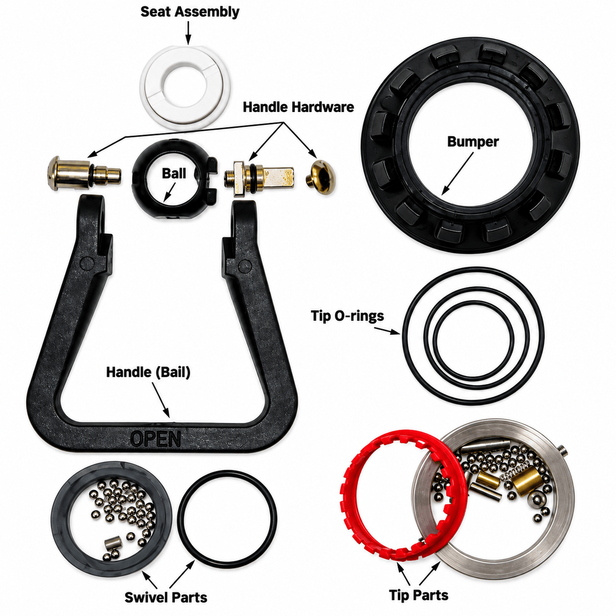 C & S Supply Nozzle Repair Kit Fire_Safety_USA Viper Nozzle Repair Kit - CG1550 & FT1550