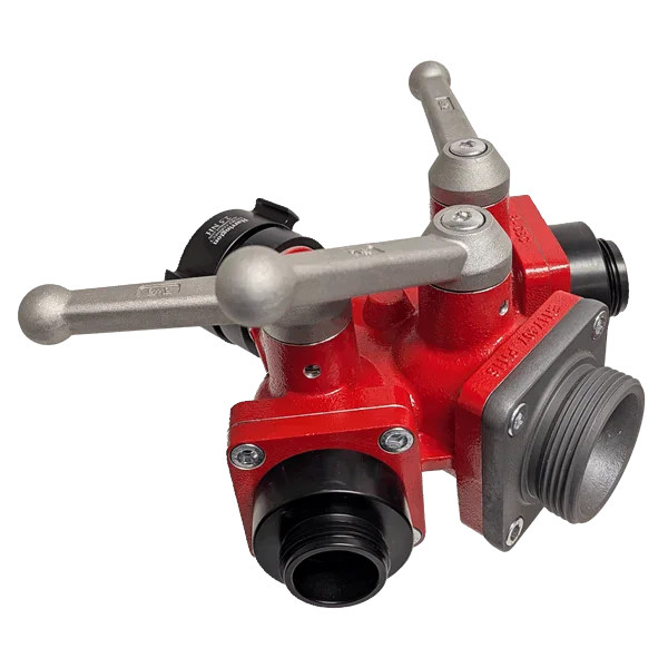 Harrington Gate Valves Fire_Safety_USA Water Thief 3-Way Ball Valve (NH Female x NH Male)