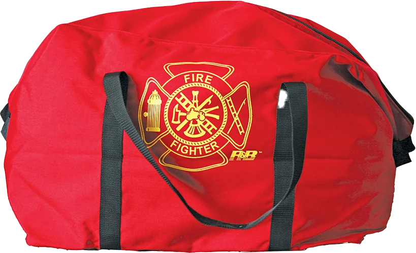 R & B Fabrication Firefighter Bags Fire_Safety_USA Wide Mouth Zippered Gear Bag