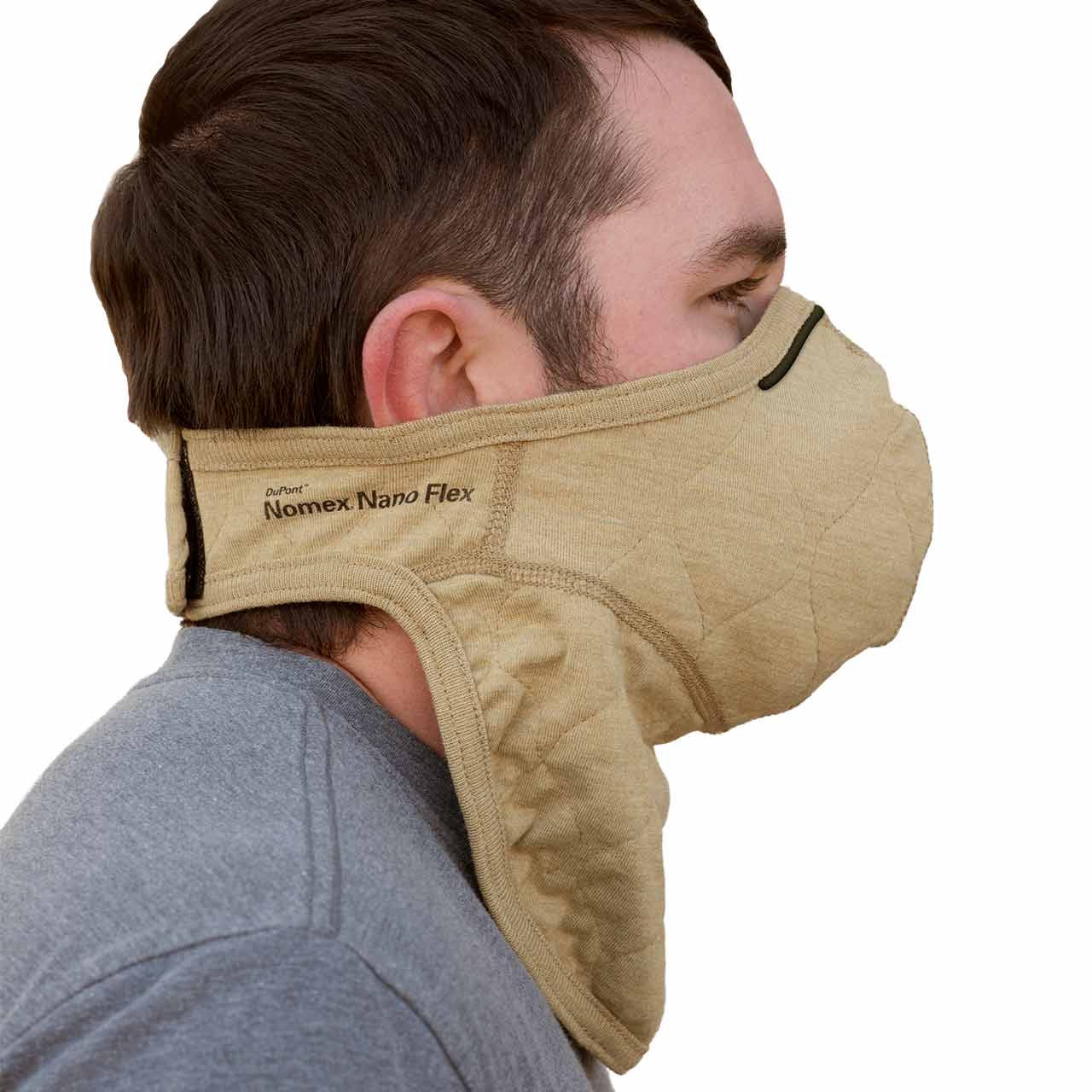 PGI Wildland Mask Fire_Safety_USA Wildland BarriAire™ Gold Particulate Mask with Neck Gaiter & 3M Trim