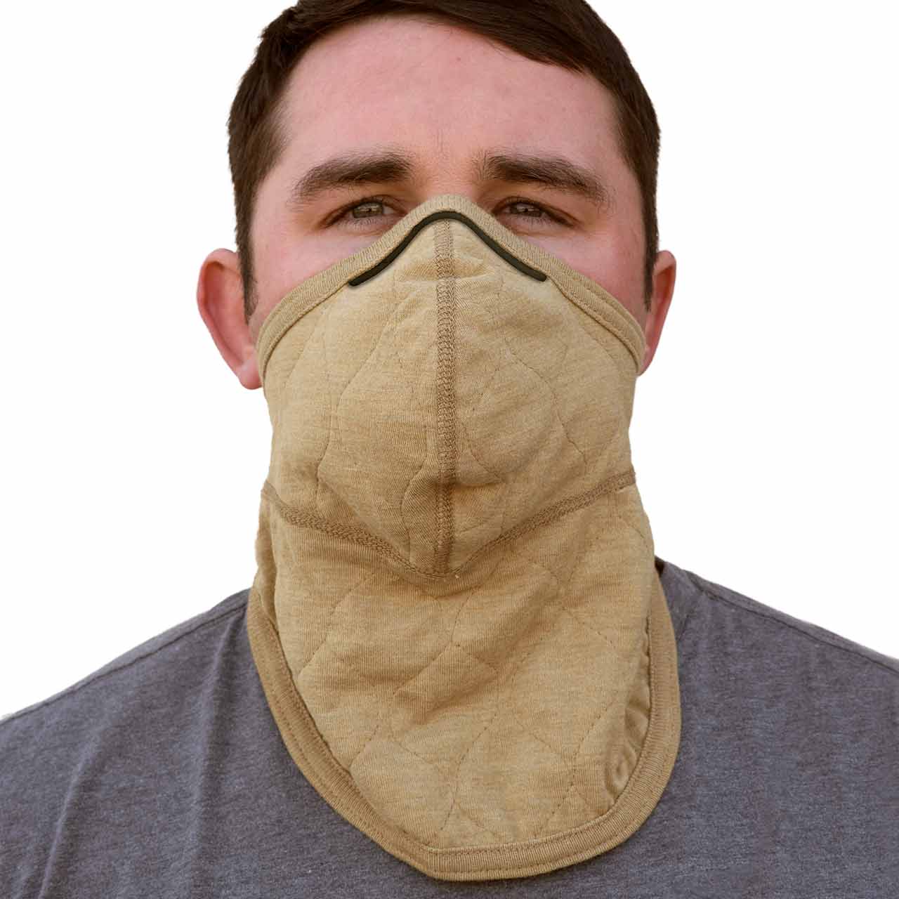 PGI Wildland Mask Fire_Safety_USA Wildland BarriAire™ Gold Particulate Mask with Neck Gaiter & 3M Trim
