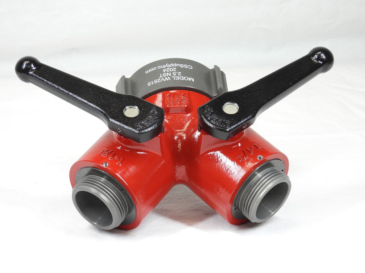 C & S Supply Wyes Fire_Safety_USA Wye Valve 2 1/2" F NST with 2 X 1 1/2" M