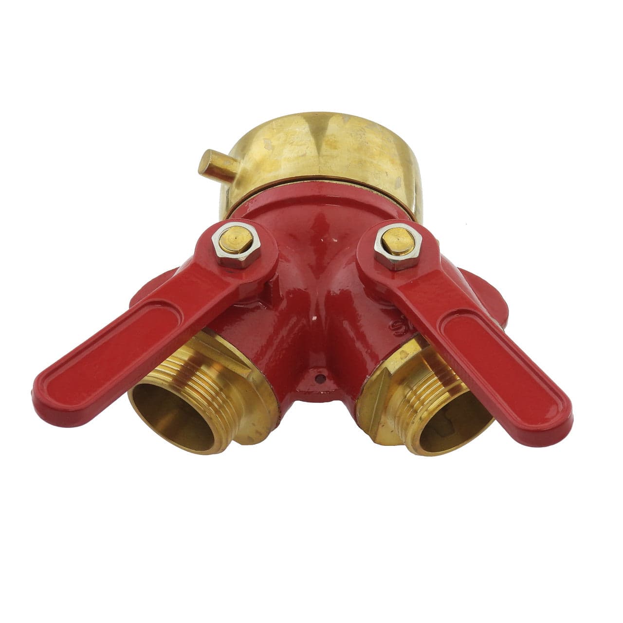 C & S Supply Wyes Fire_Safety_USA Wye Valve 2 1/2" F with 2 X 1 1/2" M Brass