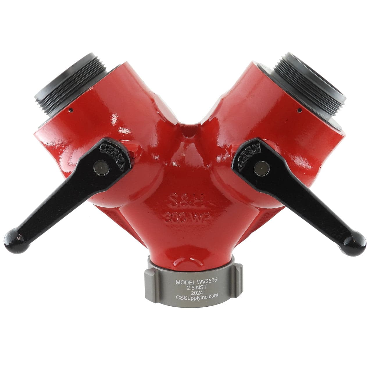 C & S Supply Wyes Fire_Safety_USA Wye Valve 2 1/2" F with 2 X 2 1/2" M